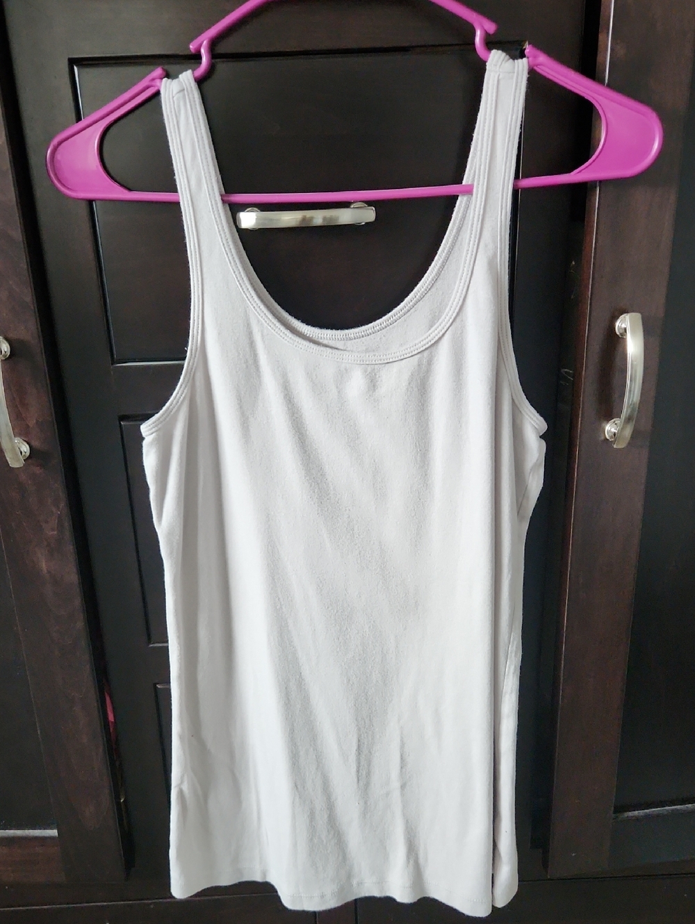 Old Navy Grey Ribbed Scoop Tank